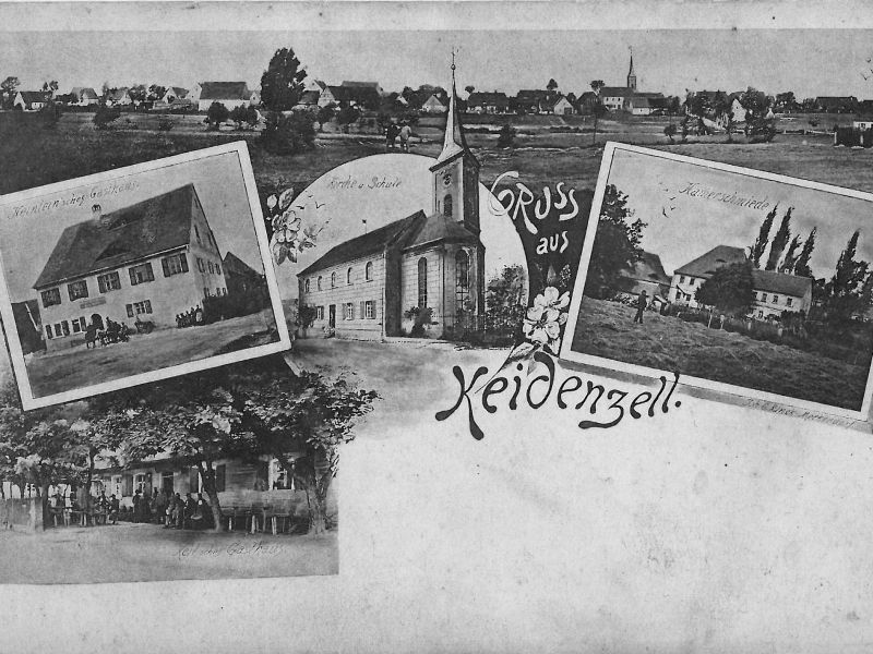  Historische Postkarte &quot;Gruß aus Keidenzell&quot; 