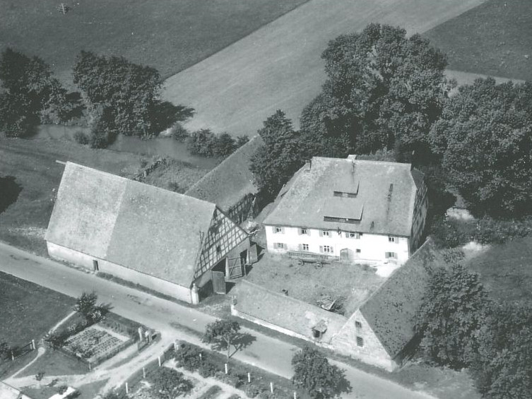  Die Heinersdorfer Mühle der Familie Eckert (1958). 